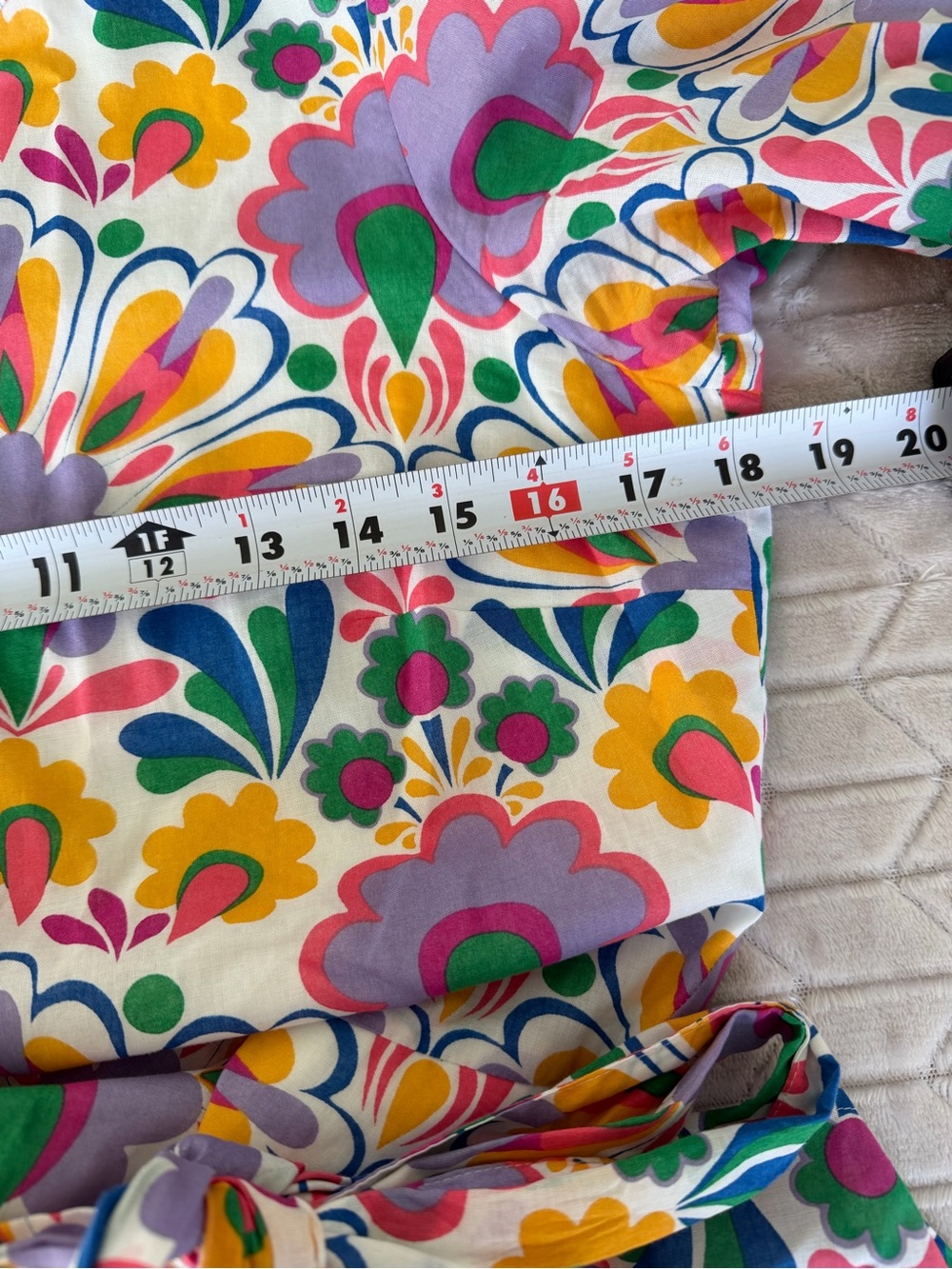 Boden Mia Tiered Midi Shirt Dress Colorful US 6R - Picture 6 of 10